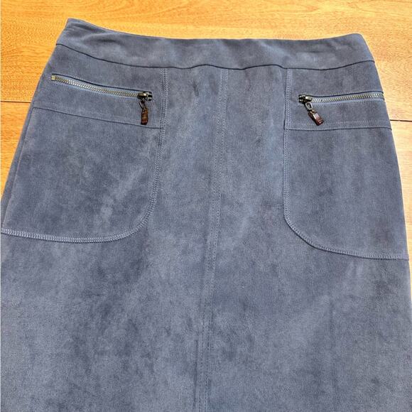 J McLaughlin Women's US 2 Pencil Skirt Soft Suede Mini Office Preppy Workwear - Picture 4 of 12